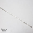 17.7mm x 6mm Bright Silver Stretched Oval Chain CC216-General Bead