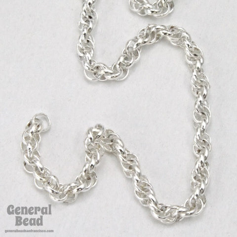 1.6mm Silver Spiral Rope Chain CC259-General Bead