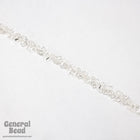 5.1mm Bright Silver Dangling Squares Chain CC226-General Bead