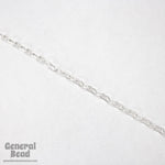 5mm x 8mm Bright Silver Textured Peanut Chain CC229-General Bead