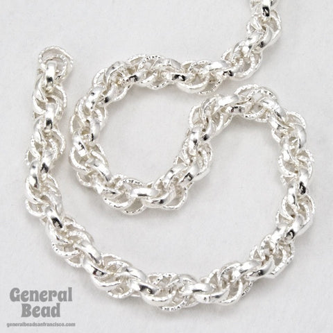 5mm Bright Silver Rope Chain CC233-General Bead