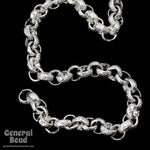 5mm Silver Textured Rolo Chain CC246-General Bead