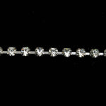 2mm Preciosa Rhinestone Chain Crystal/Gunmetal #CC98-General Bead