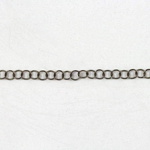 Gunmetal Color, 4mm Round Cable Chain CC46-General Bead