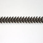 Gunmetal, 14mm Fish Bone Chain CC88-General Bead