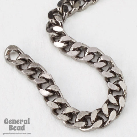 4.5mm x 4mm Gunmetal Flat Curb Chain CC95-General Bead