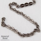 2mm x 1.5mm Gunmetal Petite Cable Chain CC96-General Bead