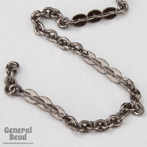 2mm x 1.5mm Gunmetal Petite Cable Chain CC96-General Bead