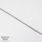 3mm x 4.8mm Gunmetal Textured Oval Chain #CC97-General Bead