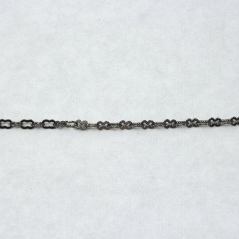 2mm x 4mm Gunmetal Peanut Chain CC150-General Bead