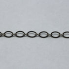 5mm x 9mm Gunmetal Flat Oval Chain CC161-General Bead