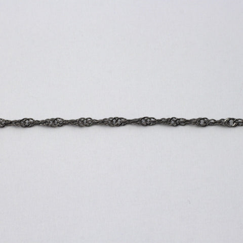 Gunmetal 1.5mm Spiral Link Chain CC170-General Bead