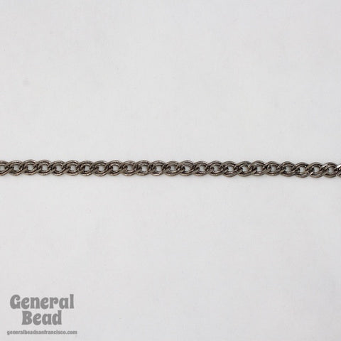 4mm Gunmetal Elegant Double Loop Curb Chain CC199-General Bead