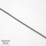 3.5mm Gunmetal Beveled Round Link Chain CC203-General Bead