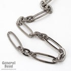 17.7mm x 6mm Gunmetal Stretched Oval Chain CC216-General Bead
