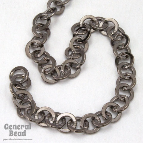 6.4mm Gunmetal Round Cable Chain CC224-General Bead