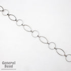 Gunmetal 23mm x 12mm Oval and 14.8mm Round Link Chain CC235-General Bead