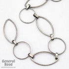 Gunmetal 23mm x 12mm Oval and 14.8mm Round Link Chain CC235-General Bead