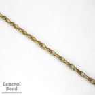 6mm x 10mm Antique Brass Hammered Double Oval Link Chain-General Bead