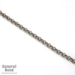 6.3mm Gunmetal Textured Vintage Style Rolo Chain CC253-General Bead
