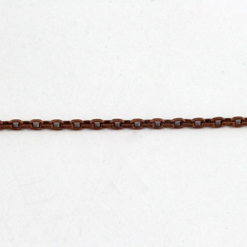 Antique Copper, 2.5mm x 3.5mm Square Wire Cable Chain CC47-General Bead