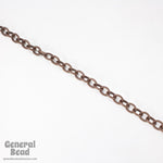 8mm x 6.5mm Antique Copper Textured Cable Chain CC94-General Bead
