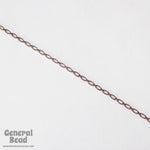 3mm x 4.8mm Antique Copper Textured Oval Chain #CC97-General Bead