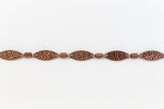 Antique Copper 15mm Hammered Oval Chain #CC109-General Bead