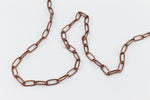 Antique Copper 7.9mm Rectangular Cable Chain #CC124-General Bead