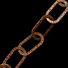 Antique Copper, 22mm x 12mm Large Textured Link Chain CC145-General Bead