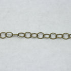 Antique Brass, 6mm x 5mm Fine Oval Cable Chain CC149-General Bead