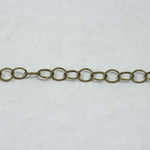 Antique Brass, 6mm x 5mm Fine Oval Cable Chain CC149-General Bead