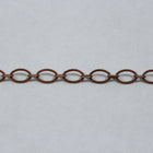 5mm x 9mm Antique Copper Flat Oval Chain CC161-General Bead