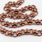 Antique Copper 6.5mm Steampunk Cable Chain #CC175-General Bead