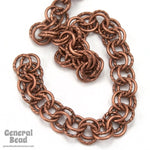 6.8mm Antique Copper Double Link Cable Chain CC227-General Bead