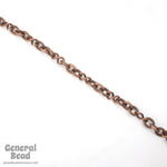 Antique Copper 8mm x 10mm Oval and 7mm x 12.7mm Twist Link Chain CC240-General Bead