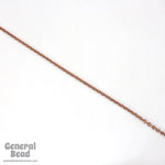 2.4mm x 2.6mm Antique Copper Textured Link Chain CC242-General Bead