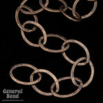 12mm x 9mm Antique Copper Flat Oval Link Chain CC249-General Bead
