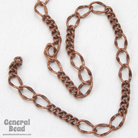 5mm x 3mm Antique Copper Figaro Chain CC258-General Bead