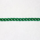 3mm Green/Silver Diamond Cut Aluminum Curb Chain #CC20-General Bead
