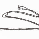 24” Gunmetal 2mm Finished Satellite Chain w/ Lobster Clasp #CC37-General Bead