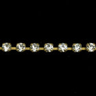 3mm Preciosa Rhinestone Chain Crystal/Antique Brass #CC42-General Bead