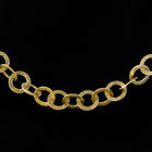 9mm Antique Brass Flattened Textured Cable Chain CC87-General Bead