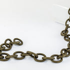 8mm x 6.5mm Antique Brass Textured Cable Chain CC94-General Bead