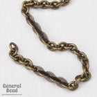 2mm x 1.5mm Antique Brass Petite Cable Chain CC96-General Bead