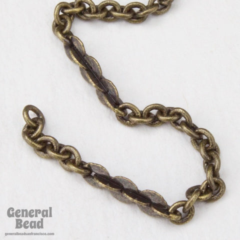 2mm x 1.5mm Antique Brass Petite Cable Chain CC96-General Bead