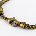 7.5" Antique Brass Finished Snake Chain Bracelet #CC102-General Bead
