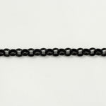 Matte Black 7mm Round Rolo Chain CC135-General Bead