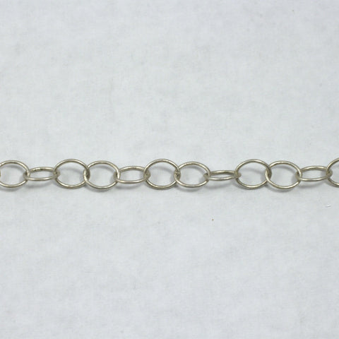 Antique Silver, 6mm x 5mm Fine Oval Cable Chain CC149-General Bead