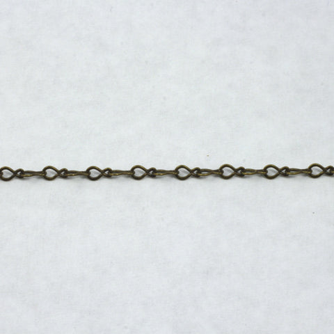 3mm x 4mm Antique Brass Drop Link Chain CC151-General Bead